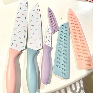 Macy's Cellar Pastel Sprinkles Knife Set with Sheaths 3